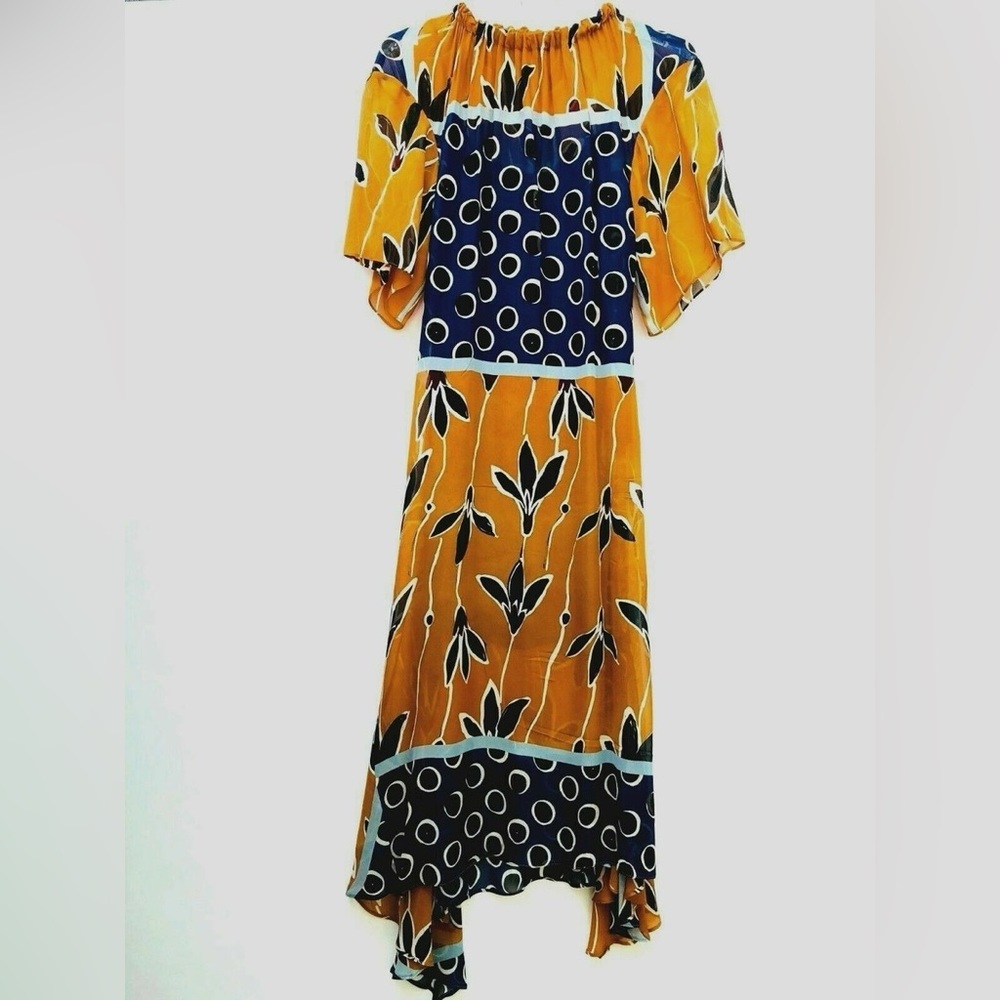 Zara Printed Midi Dress size Small - Picture 2 of 5